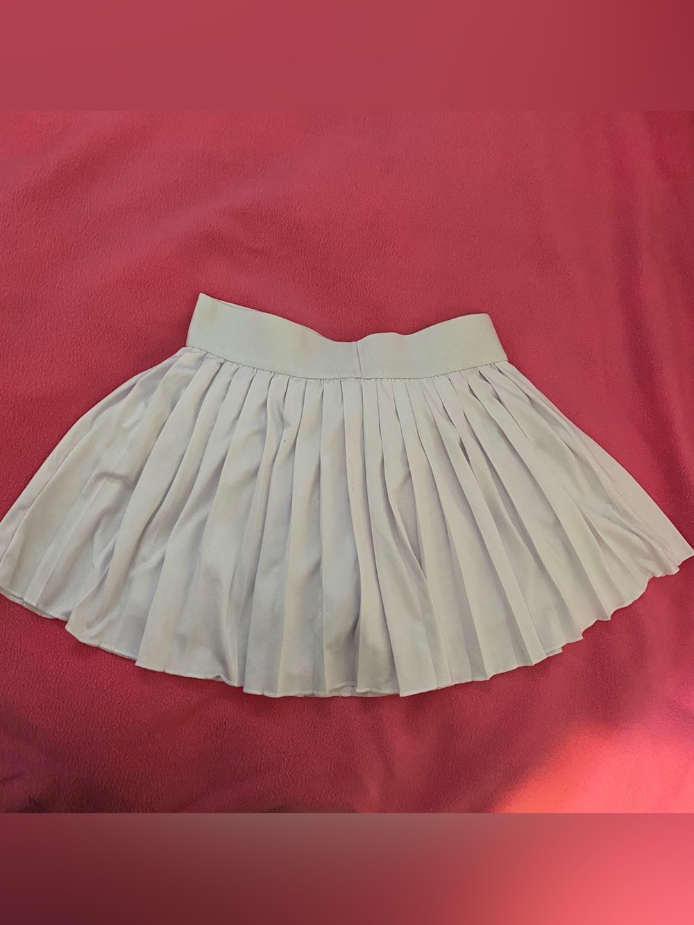 White Pleated Circle Skirt - Women's Skater Style